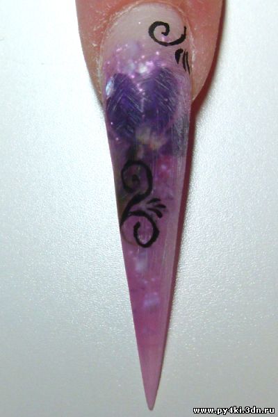 цветочный дизайн ногтей