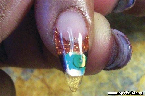 Аквариумный дизайн ногтей